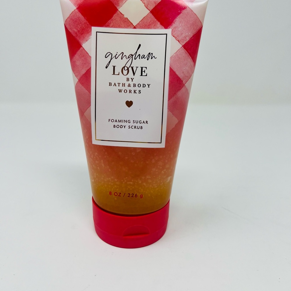 NWT Bath & Body Works Gingham Love Foaming Sugar Body Scrub 8oz